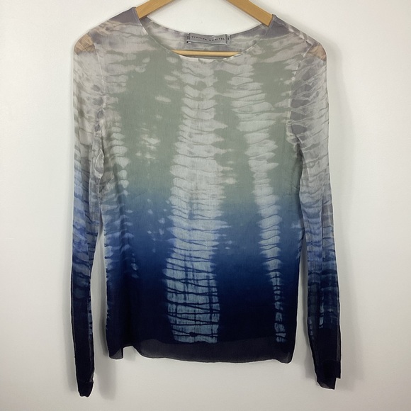 Viviana Uchitel Silk Tie Dye Top